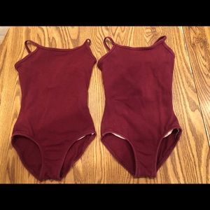 Body Wrappers Burgundy Leotards